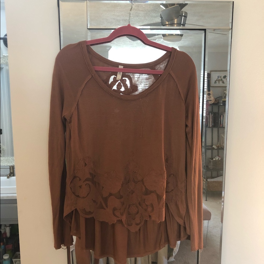 Free People long sleeve blouse